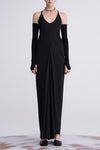 OUDE WAAG knitted slim dresses OW-23SS-DS06 black